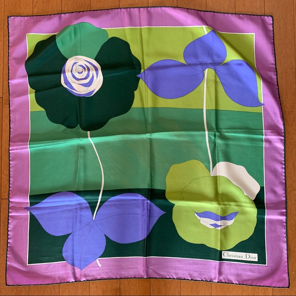 Christian Dior vintage silk scarf